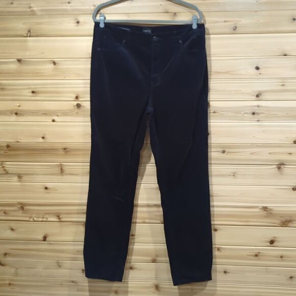 Talbots Corduroy Straight Leg Pants Size 14 Black - Picture 1 of 10